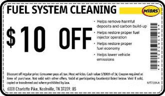 $10 Off fuel system cleaning